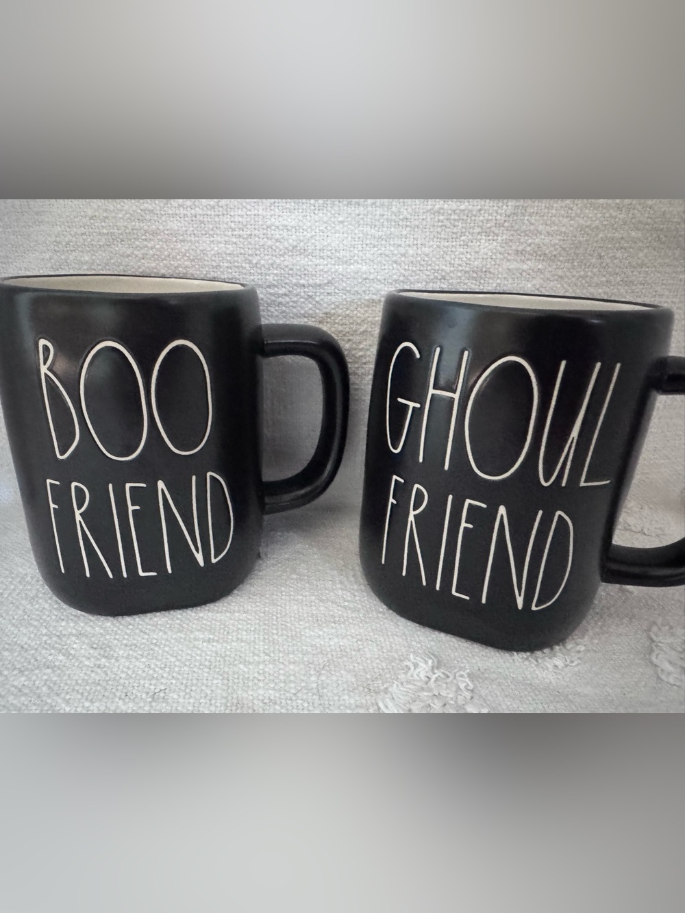 Rae Dunn BOO FRIEND And GHOUL FRIEND Mug Set